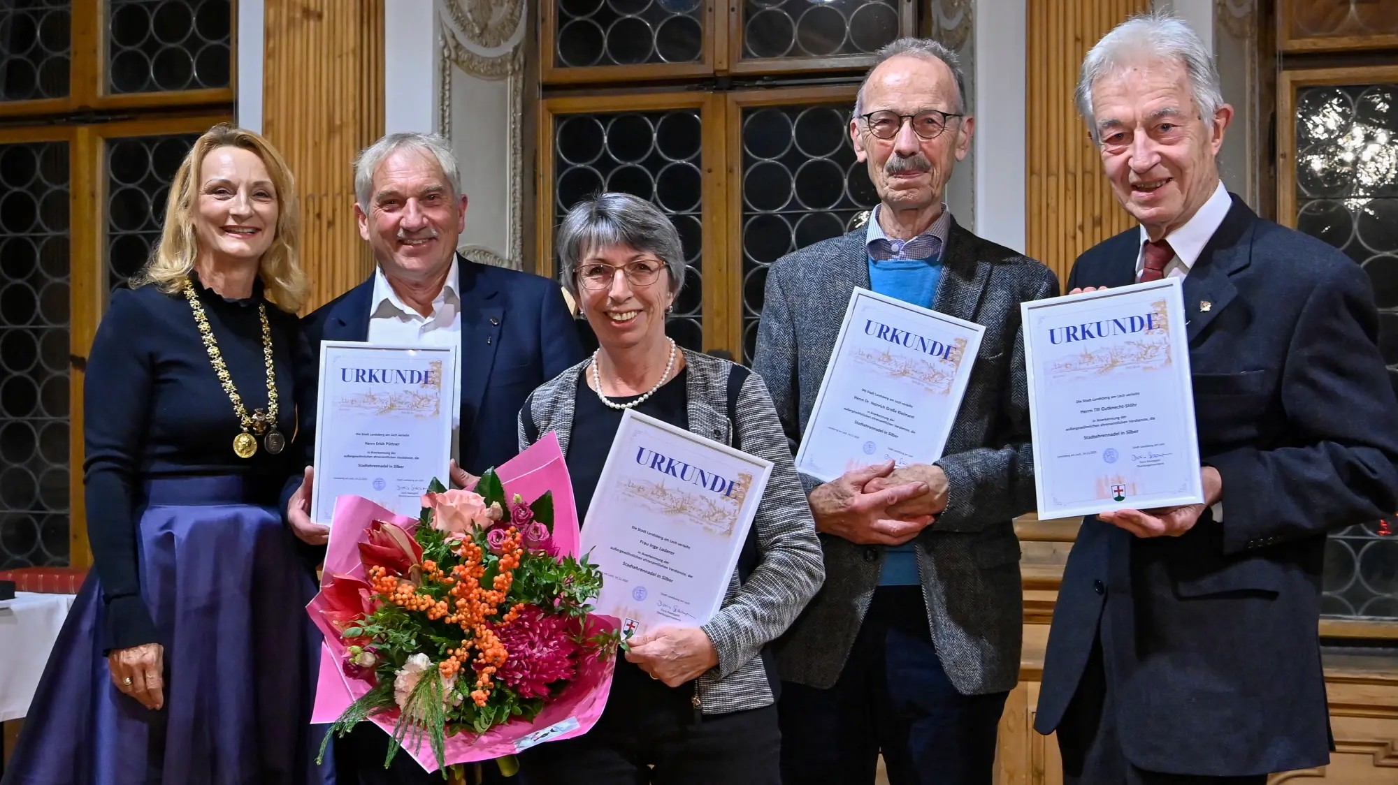 Vier Ehrennadeln 2025 für Ehrenamtliche im HPV